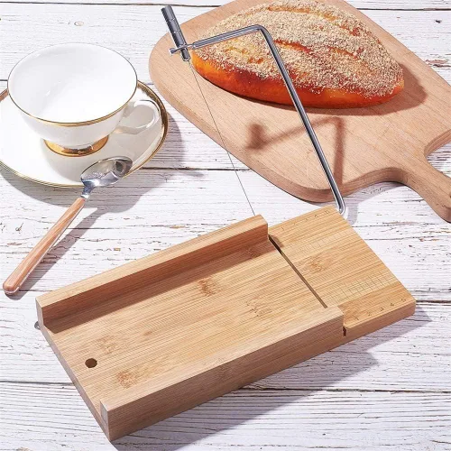 Miniatura 2 de Cortador de jabón de madera con alambre, herramienta de corte de jabón ajustable, kit de fabricación de jabón hecho a mano, herramienta profesional