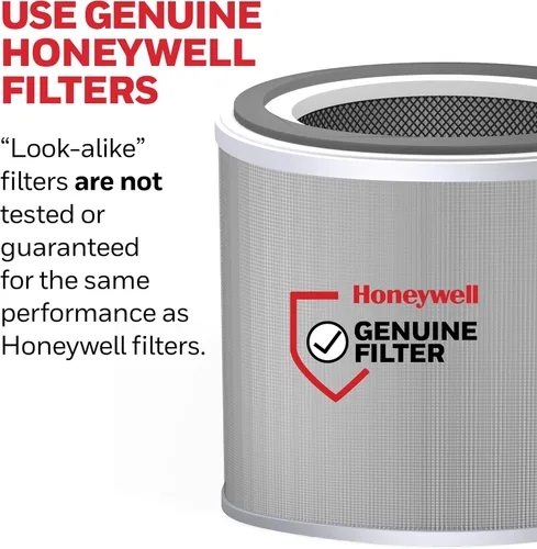 Miniatura 10 de Honeywell Allergen Plus HPA125B - Purificadores de aire HEPA compactos para habitación pequeña, cobertura de hasta 530 pies cuadrados, filtro 3