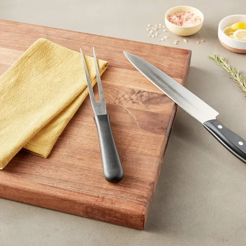 Miniatura 4 de Mercer Culinary M14007 Millennia Black Handle - Tenedor de cocina, mango negro, 7 pulgadas