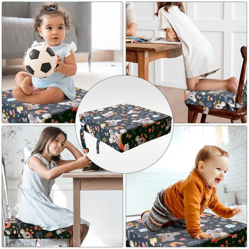 Miniatura 3 de Asiento elevador para niños pequeños para silla de cocina, mesa de comedor, lavable, grueso, resistente, silla elevadora portátil para niños Multi