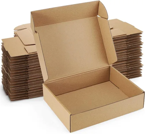 Miniatura 18 de Cajas de Envío de 12x9x3 Pulgadas: Paquete de 22 Cajas de Cartón para Embalaje, Cajas de Envío Blancas para Embalaje de Pequeñas Empresas, Cajas