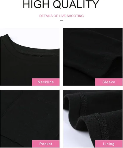 Miniatura 5 de Dokotoo Camisas casuales de manga larga para mujer, sudaderas ligeras con bolsillos
