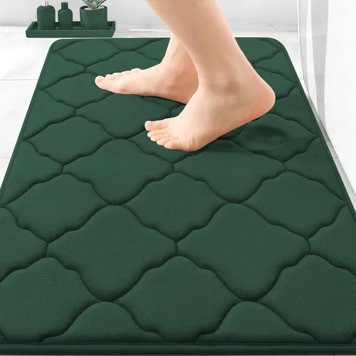 Miniatura 115 de OLANLY Alfombra de Baño de Espuma Viscoelástica de 24 x 16 pulgadas, Ultra Suave y Absorbente, Alfombras de Baño Antideslizantes, Cómodas, Lavables