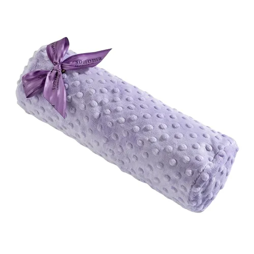 Sonoma Lavender Rollo de cojín de lavanda, punto lila para microondas, almohada de cuello caliente/frío, calmante y alivio del dolor para cuello,