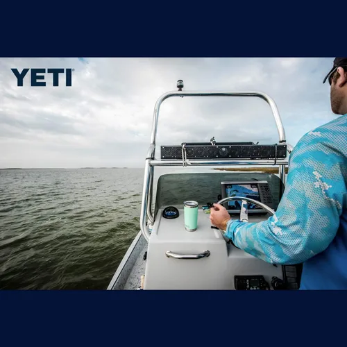 Miniatura 7 de YETI Rambler - Vaso de acero inoxidable con aislamiento al vacío de 20 onzas con tapa MagSlider Verde mar