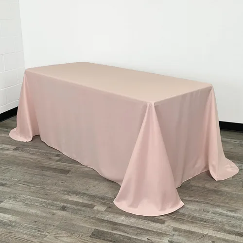 Miniatura 6 de YOUR CHAIR COVERS - Mantel rectangular L'Amour de 90 x 132 pulgadas - Mantel de boda prémium para mesas rectangulares de banquete de 6 pies - Verde