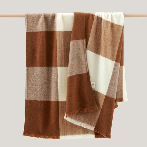 Miniatura 9 de Manta de Lana de Alpaca de Doble Costura - Manta Cálida y Suave para Sofá, Lujosa y Decorativa de Vellón, Cuadros de Otoño, Regalo para el Día