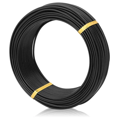 Miniatura 16 de Negro-1.0-Alambre de aluminio anodizado para bonsái de 250g de gran rollo, muchas tallas para elegir, KSVZS alambre de metal flexible