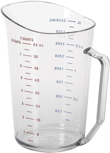 Miniatura 3 de Cambro Taza medida transparente de 1 cuarto de galón (100MCCW135)