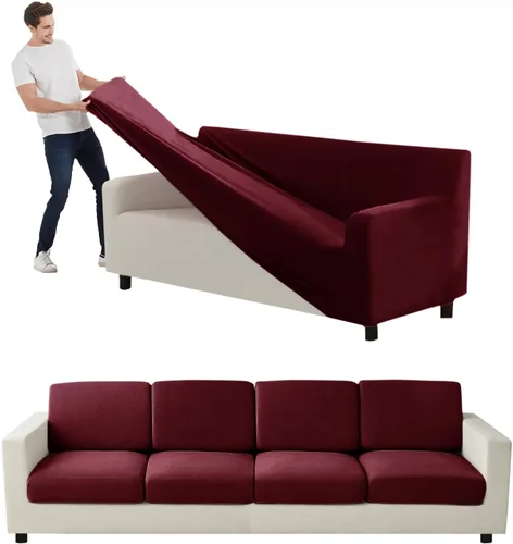 Miniatura 278 de Funda para Sofá de Terciopelo, Fundas Elásticas para Sofá para Funda Principal Separada/Respaldos y Cojines de Asiento, Funda para Sofá, para Fundas