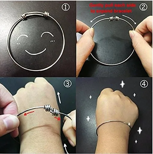 Miniatura 7 de Infinity Collection Pulsera de animadora para niñas, dije de animadora con texto en inglés "She Believed She Could So She Did", joyería
