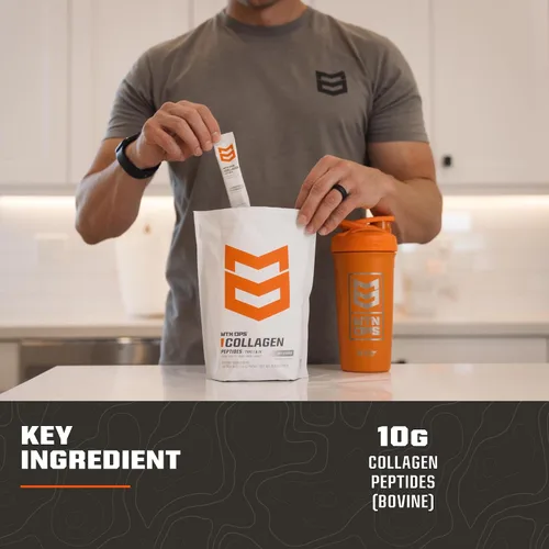 Miniatura 5 de MTN OPS Paquetes de proteína de colágeno en polvo, 30 paquetes por bolsa de proteína sin sabor, altamente digerible con 0.23 onzas de proteína por
