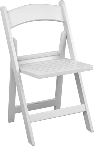 Miniatura 5 de Juego de 4 sillas plegables de resina negra con asiento de listones