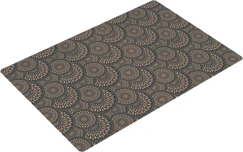 Miniatura 6 de Alfombra de baño de 20 x 16 pulgadas de microfibra sin deslizamiento color capuchino