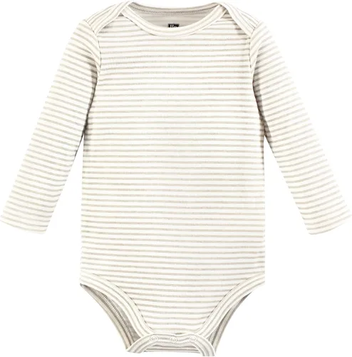 Miniatura 156 de Hudson Baby Body unisex de algodón de manga larga para bebé, leopardo rosa rojo