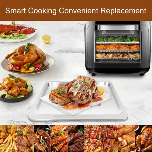 Miniatura 7 de Accesorios para freidora de aire Chefman Multifuncional Digital Air Freidora, 17 ajustes preestablecidos de pantalla táctil Fry XL 10L 10 cuartos