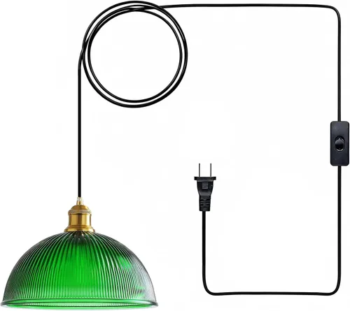 Miniatura 9 de XZHGCEE Lámparas colgantes vintage: luces colgantes de cristal isla de cocina, luz colgante verde, lámpara colgante moderna lámpara colgante de luz