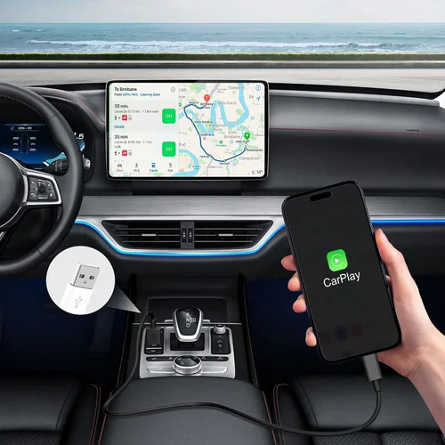 Miniatura 2 de FUPYWP Cable para CarPlay de iPhone en el automóvil, cable de carga para automóvil, cable USB A a Lightning de carga rápida y transferencia de datos