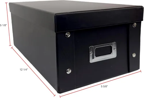 Miniatura 7 de CheckOutStore Caja de almacenamiento para CD Jewel Cases - Organiza y protege tu colección de música - Capacidad para 29 CD - Fácil montaje - Diseño