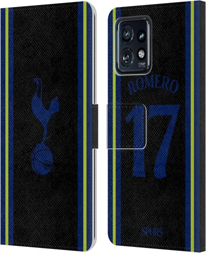 Head Case Designs Officially Licensed Tottenham Hotspur F.C. Cristian Romero 2022/23 Players Home Kit Leather Book Wallet Case Cover Compatible with