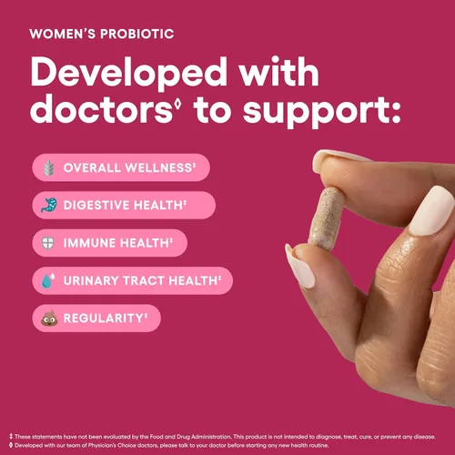 Miniatura 3 de Physician's Choice Probióticos - Equilibrio de PH, Digestivo, UT y Salud Femenina - 50 mil millones de UFC - 6 cepas únicas para mujeres