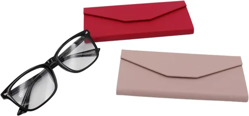 Miniatura 132 de Real Sic Funda para lentes de sol para hombres y mujeres, soporte magnético plegable para lentes de sol, inspirado en el color sólido
