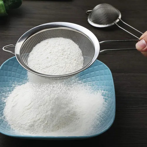 Miniatura 6 de Juego de 3 coladores de malla fina con mango para cocina, tamaños de 7 pulgadas, 4.7 pulgadas, 3.3 pulgadas, acero inoxidable 304 fácil de limpiar