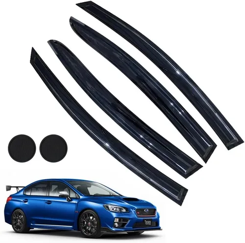 Miniatura 20 de Protectores de lluvia para Mazda 3 Hatchback 2010-2013, deflectores de ventana lateral con cinta adhesiva para Mazda 3 Hatchback, viseras de ventana