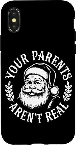 Miniatura 5 de Your Parents Aren’t Real Santa Humor Holiday Festive Cartoon Case for iPhone XR