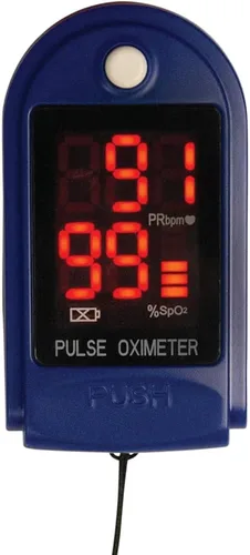 Miniatura 10 de Roscoe Medical Monitor de saturación de oxígeno con oxímetro de pulso de dedo, monitor o2 de pulso de buey para pediátricos y adultos, solo uso