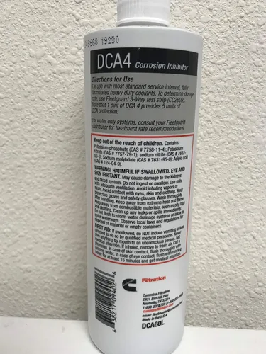 Miniatura 2 de Cummins Filtration Fleetguard DCA60L Aditivo refrigerante 16oz. DCA4