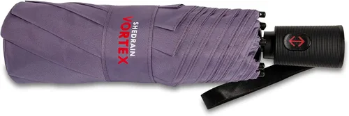 Miniatura 6 de ShedRain Vortex - Paraguas de viaje plegable y compacto automático, resistente al viento, botón para abrir y cerrar, toldo doble ventilado