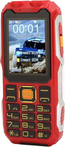 Miniatura 4 de Sxhlseller Teléfono Senior resistente, Botones Grandes, Pantalla de 2.4", Batería 16800mAh, Linterna LED, Altavoz, Dual SIM, Uso al aire libre, Rojo