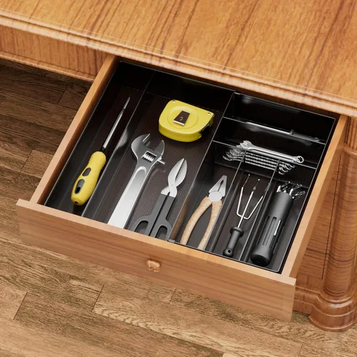 Miniatura 5 de JANE EYRE Organizador de Cajón de Utensilios - Bandeja Expandible para Cubiertos, Divisor de Almacenamiento de Cubiertos/Vajilla para Cocina, Diseño