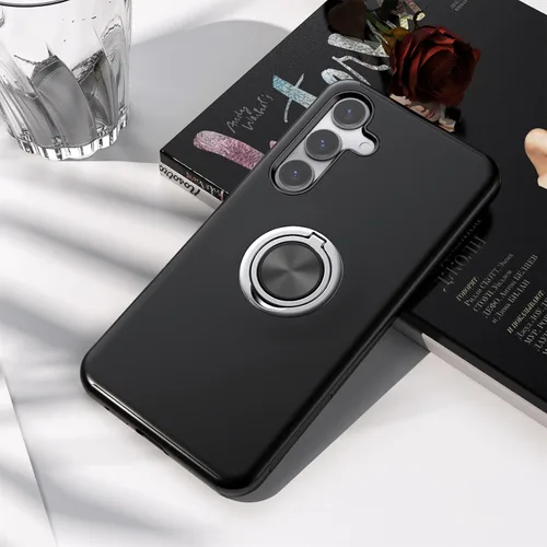 Miniatura 2 de Funda para Samsung Galaxy S26 con protector de pantalla de vidrio templado, híbrida 2 en 1, funda protectora delgada duradera con anillo magnético