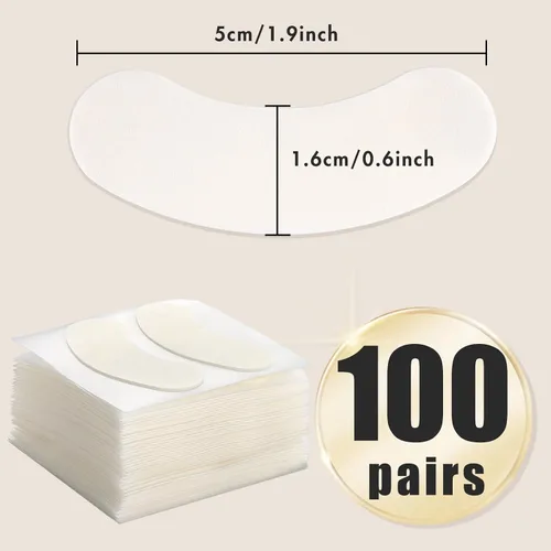 Miniatura 6 de Almohadillas de espuma para extensiones de pestañas, precortadas, 100 unidades, cinta de espuma médica debajo de los ojos, suministros de extensión