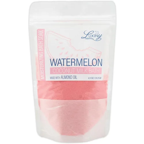 Luxiny Jabón de baño de leche vegana hecho con leche de coco en polvo hidratante y aceite de almendras dulces para una bomba de baño, polvo calmante
