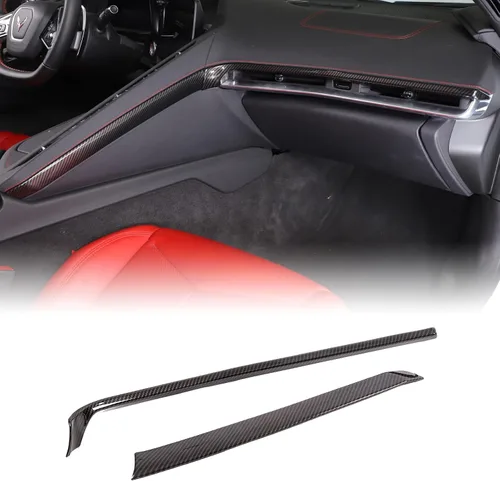 Miniatura 20 de CHEAYAR Funda de cargador de teléfono con patrón de fibra de carbono compatible con Chevrolet Corvette C8 2020-2023, funda de carga inalámbrica