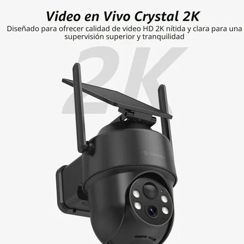 Miniatura 2 de GALAYOU Cámaras de seguridad 2K inalámbricas para exteriores, cámaras PTZ de 360° para seguridad del hogar con panel solar/alimentada por batería