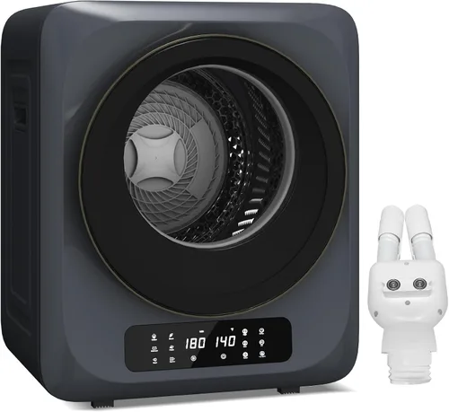 Miniatura 8 de Zynkez Secadora de ropa portátil de 12 libras, secadora de ropa compacta de 850 W con secadora de botas, 6 modos de secado, secadora eléctrica