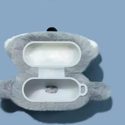 Miniatura 3 de Funda de piel esponjosa hecha a mano de dibujos animados de animales compatible con auriculares Airpods Pro, regalo Kawaii para niñas y niños