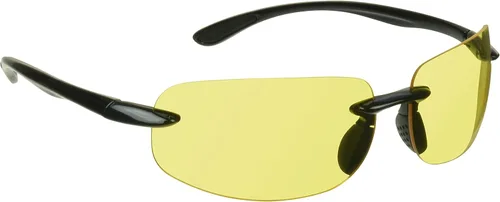 proSPORT Visión nocturna antideslumbrante lente amarilla gafas de sol conducción hombres mujeres aviador metal plástico Marcos Marco negro Kumatage
