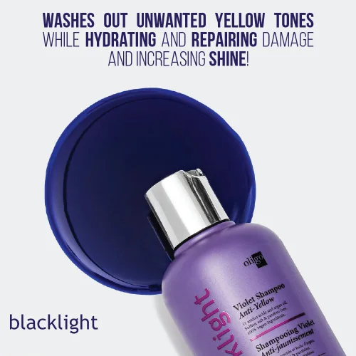 Miniatura 3 de Oligo Professionnel - Champú violeta Blacklight - Champú morado sin sulfato para rubias - Vegano - Elimina los tonos amarillos - Refrescar reflejos
