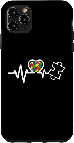 Miniatura 13 de Heart Puzzle Piece Heartbeat Cool Autism Awareness Case for iPhone 16