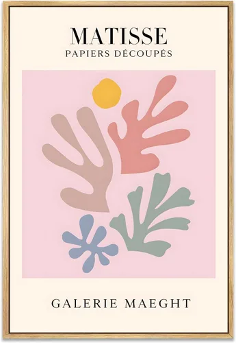 Miniatura 12 de Zzuyi Henri Matisse - Arte de pared, decoración de arte abstracto, decoración de habitación pastel danés, arte de pared bohemio, 12 x 16 pulgadas