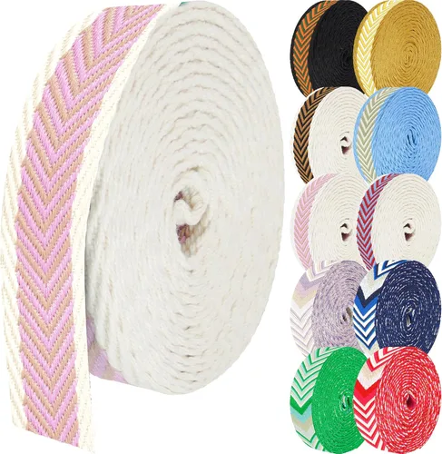 Miniatura 27 de 1.5 pulgadas Correa de nailon con patrón, correas de cinturón de nailon, correas para bolso, correas para mochila, cinturón de nailon