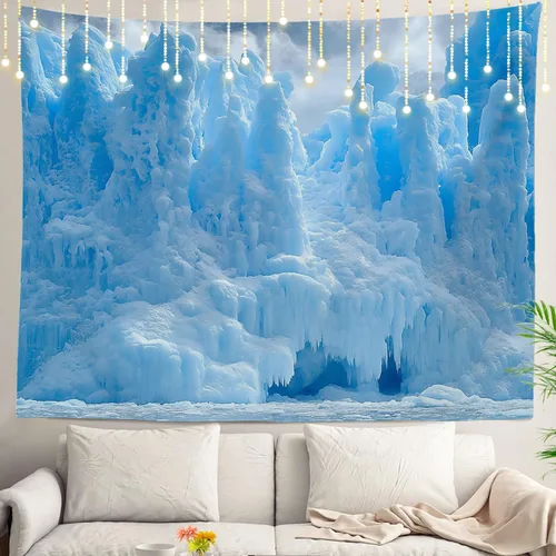 Miniatura 30 de Shrahala Tapiz de pared de hojas de arce otoñal, hojas rojas llameantes, fondo negro, tapiz grande para colgar en la pared, tapiz decorativo
