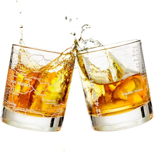 Miniatura 13 de Greenline Goods - Vasos de whisky, juego de regalo de 2 vasos de 284ml para amantes de Washington, DC, grabado con mapa de Washington, DC Vaso