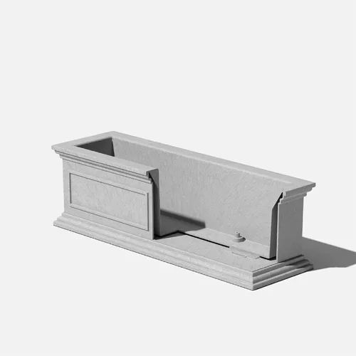 Miniatura 6 de Veradek Brixton - Maceta de plástico para ventana, maceta rectangular grande para balcón, alféizar de ventana al aire libre, resistente a las Gris