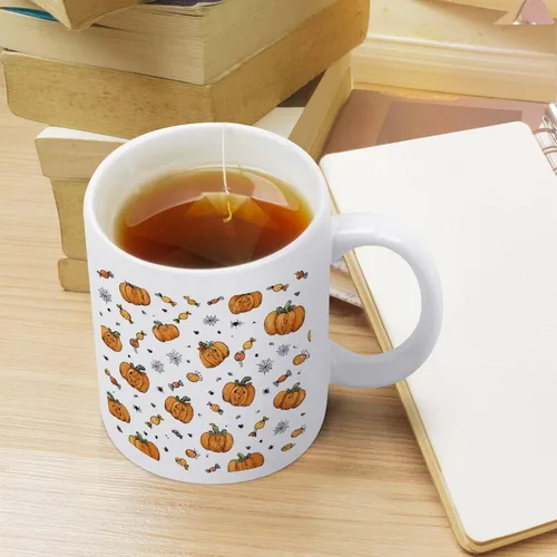 Miniatura 4 de Taza de cerámica de calabaza con telarañas, taza de viaje para papá, regalo único para el día del padre, marido, hombres, él